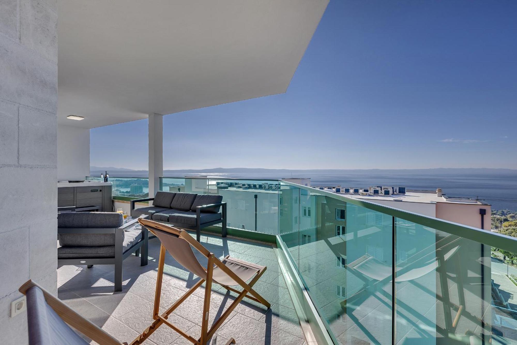 Exclusive Penthouse Big Blue With Private Jacuzzi Apartment Makarska Ngoại thất bức ảnh